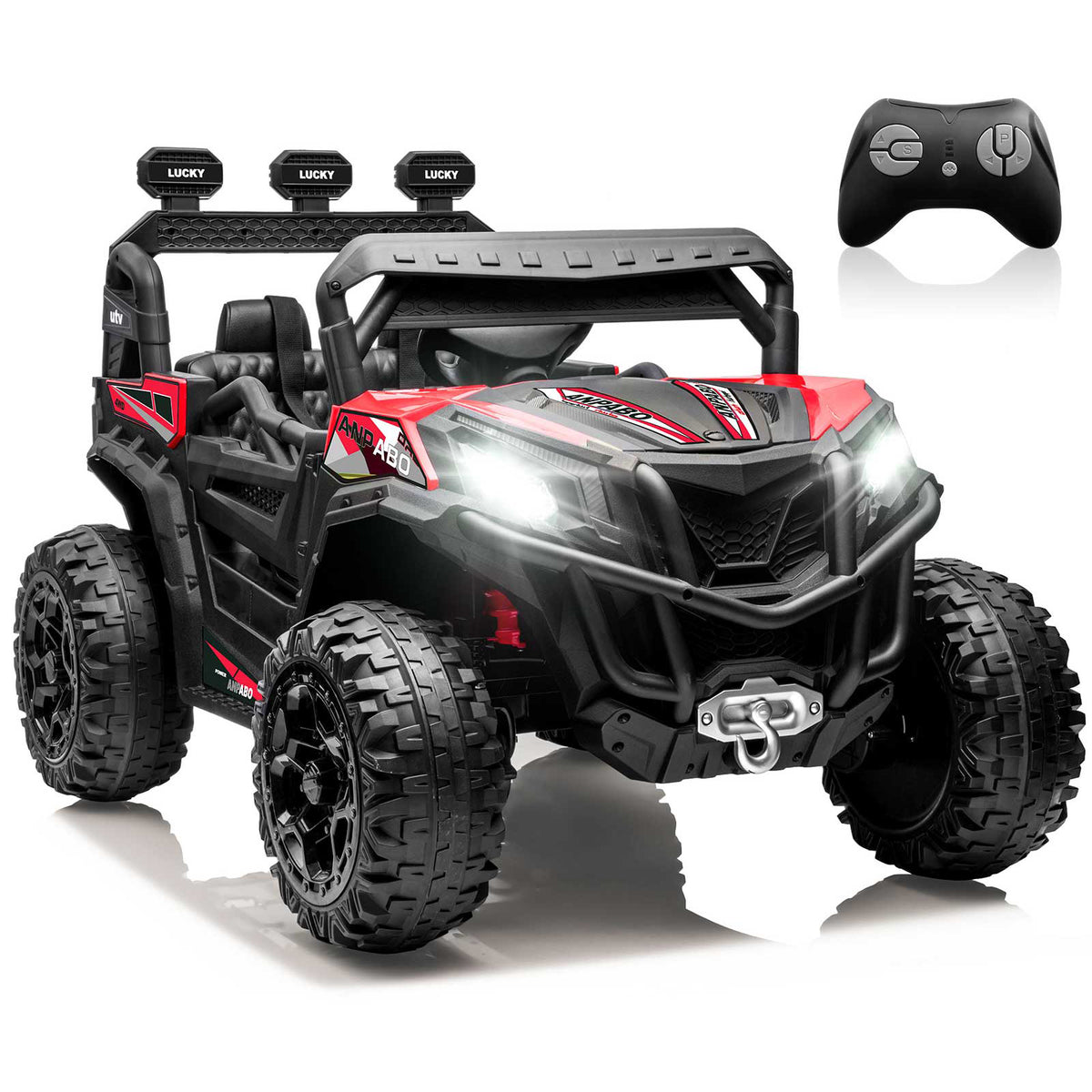 24V 4WD Electric Toy Car Ride on UTV-Red