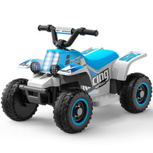 6Volt 7AH Battery Powered Ride on ATV  Electric 4-Wheeler Quad Car for Toddlers Unisex