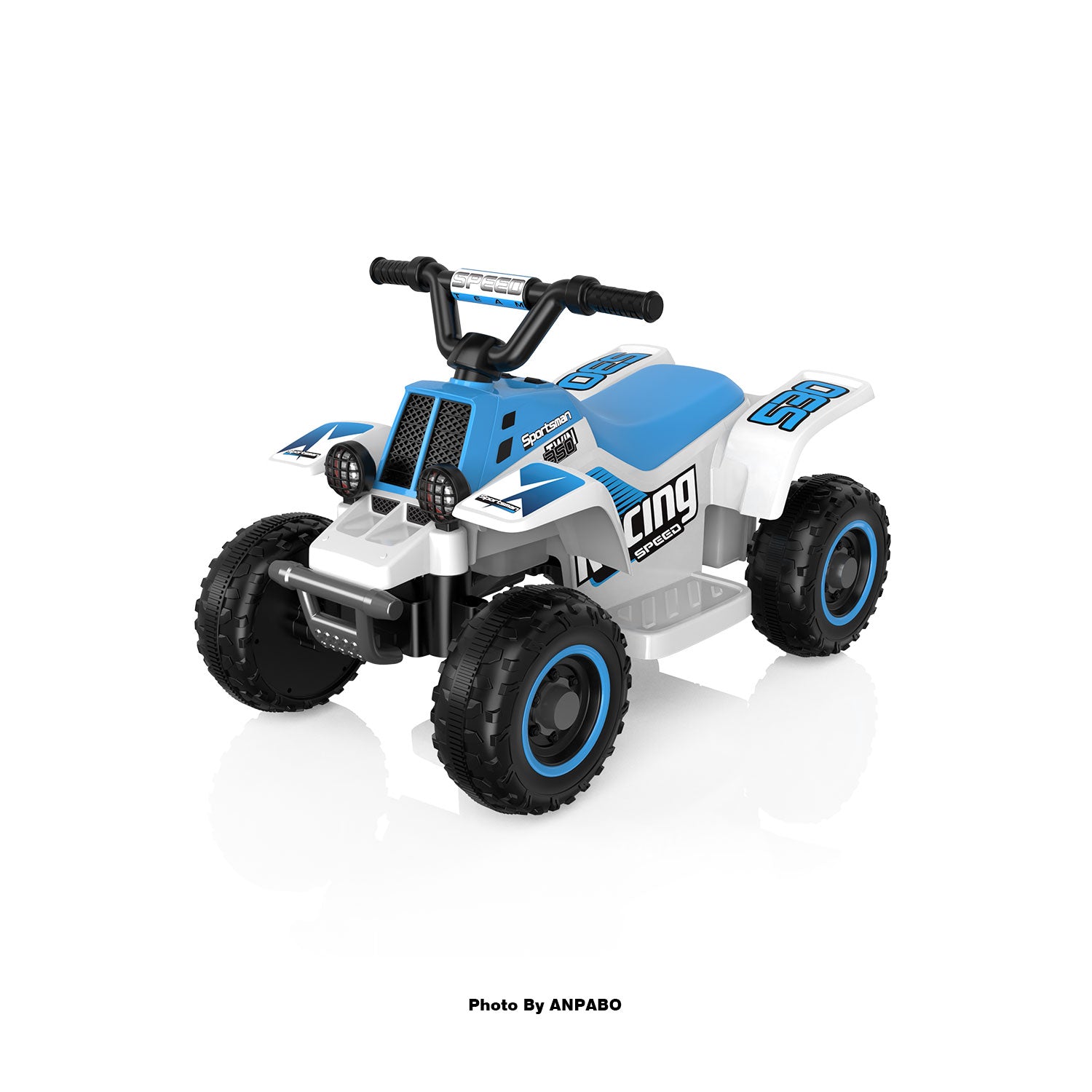 ANPABO 6V 7AH Kids Ride-On ATV - Fun, Safe Gift for Toddlers-blue