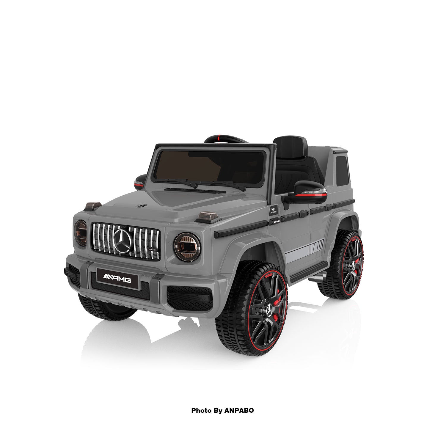 12V 2-Seater Mercedes-Benz G63 Kids Ride On Car/SUV with Remote Control-gray