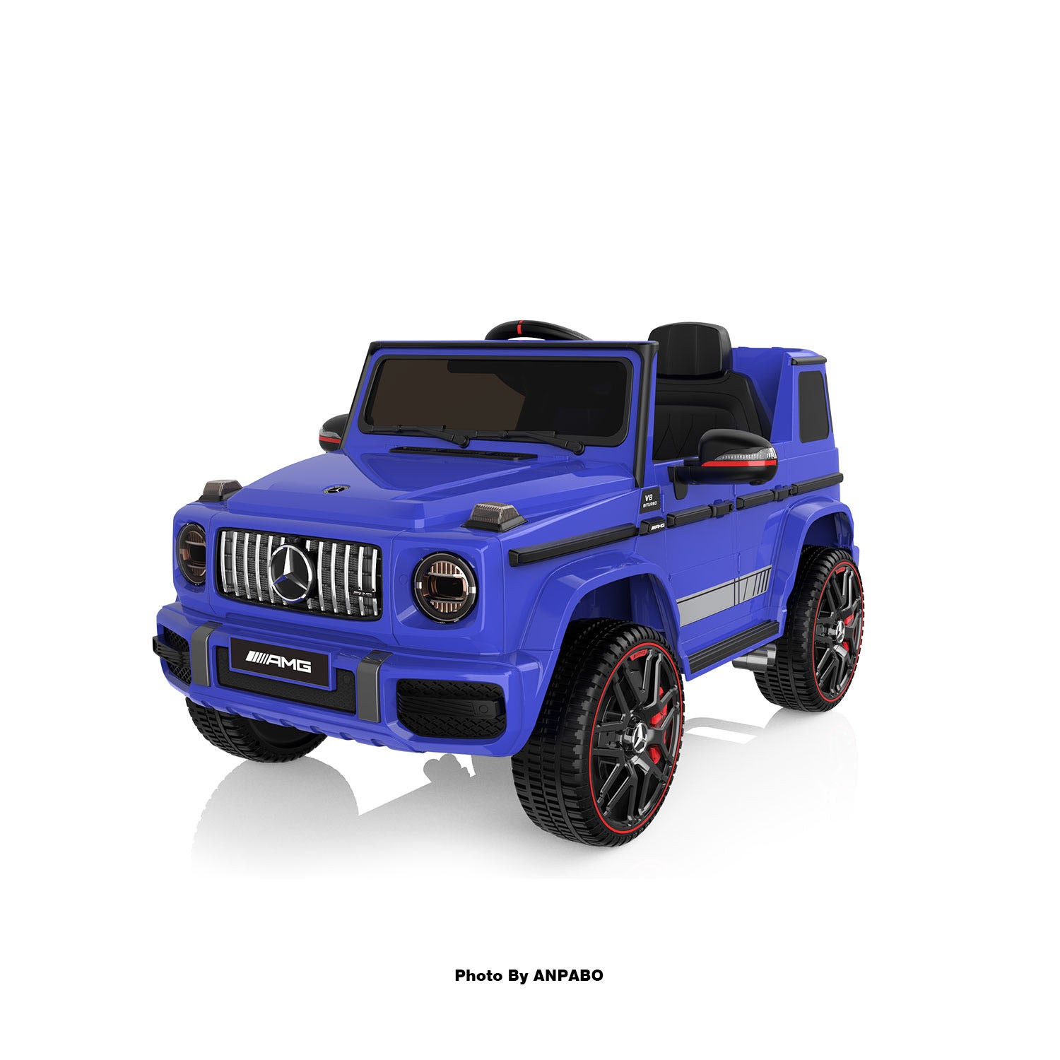 12V 2-Seater Mercedes-Benz G63 Kids Ride On Car/SUV with Remote Control-blue