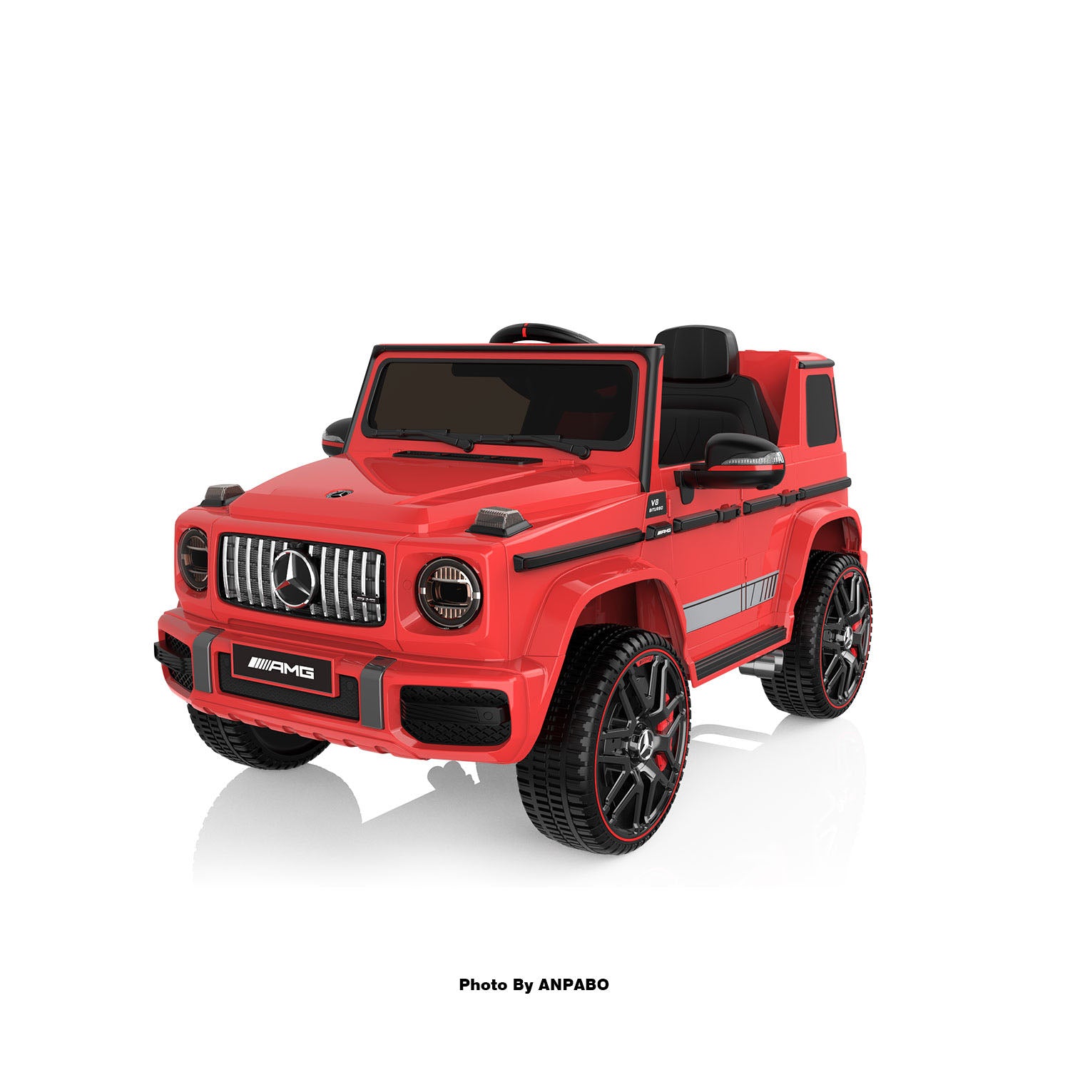 12V 2-Seater Mercedes-Benz G63 Kids Ride On Car/SUV with Remote Control-red