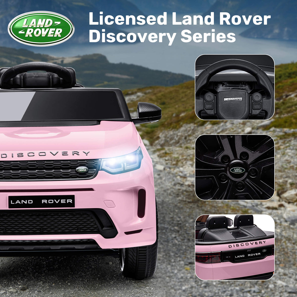 12V Licensed Land Rover Battery Ride on Car