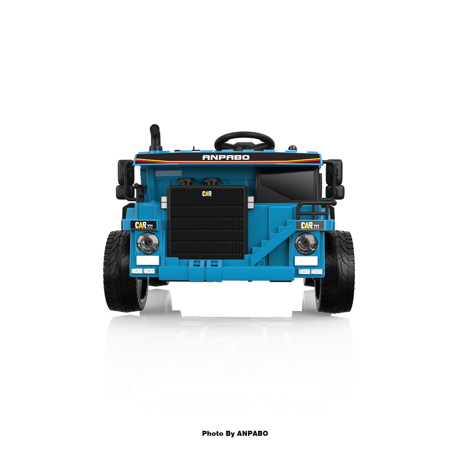 24V APBODirect Ride on Dump Truck for Kids with Remote Control-blue