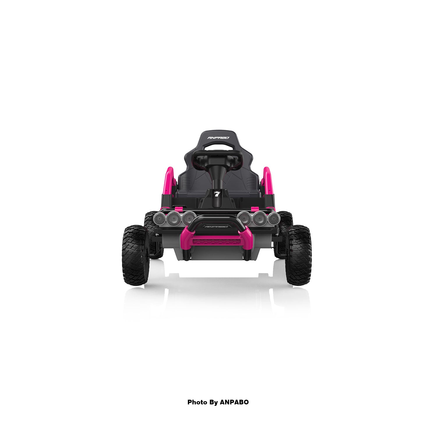 24V Off-Road Car with Throttle & Clutch Pedal for All-Terrain Fun-rose red