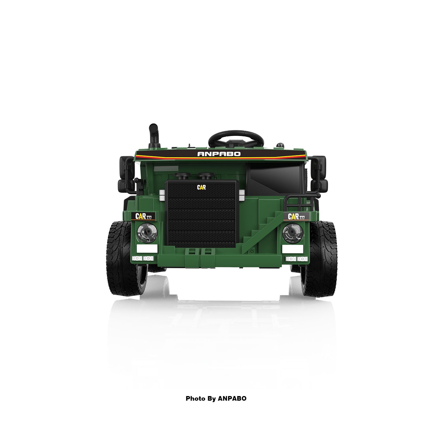 24V APBODirect Ride on Dump Truck for Kids with Remote Control-green