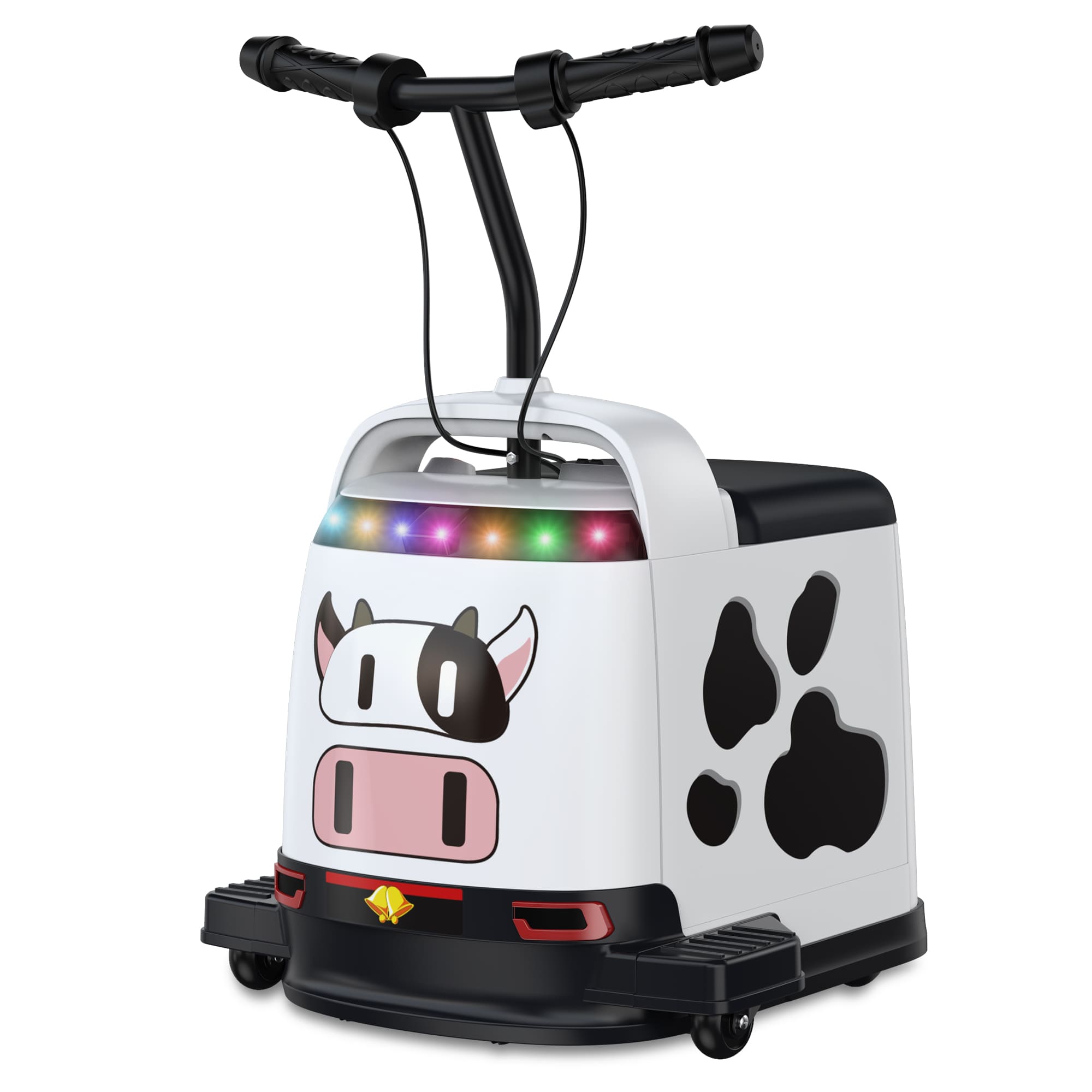 ANPABO 24V Quiet Ride-On: 180W Scooter Motor, 5MPH, Anti-Tip, Safe Indoor/Outdoor Fun