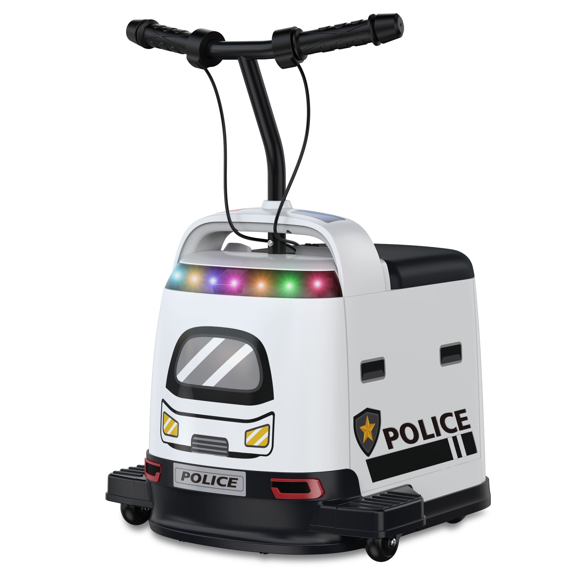 ANPABO 24V Quiet Ride-On: 180W Scooter Motor, 5MPH, Anti-Tip, Safe Indoor/Outdoor Fun