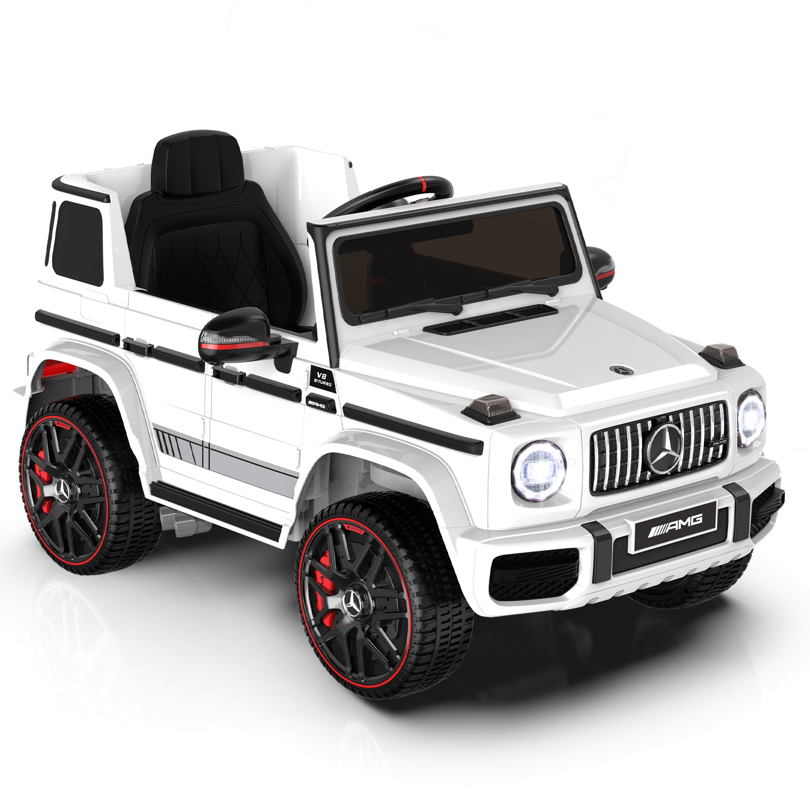 ANPABO Licensed Mercedes-Benz G63 Car 12V Ride on Car With Parent Remote Control
