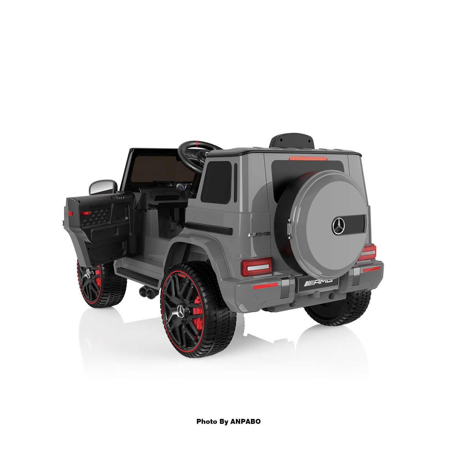 12V 2-Seater Mercedes-Benz G63 Kids Ride On Car/SUV with Remote Control-gray