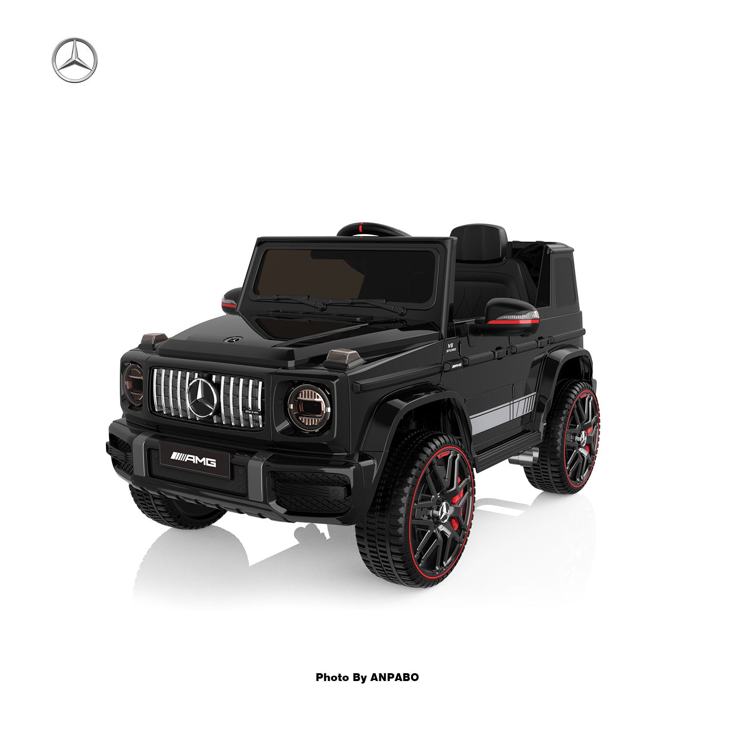 12V 2-Seater Mercedes-Benz G63 Kids Ride On Car/SUV with Remote Control-black