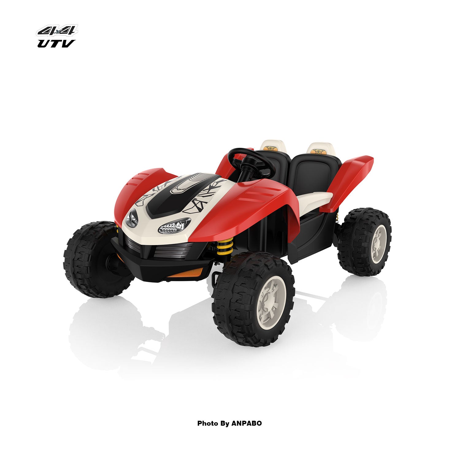 24V Bionic All Terrain UTV Ride on Buggy with Remot-red
