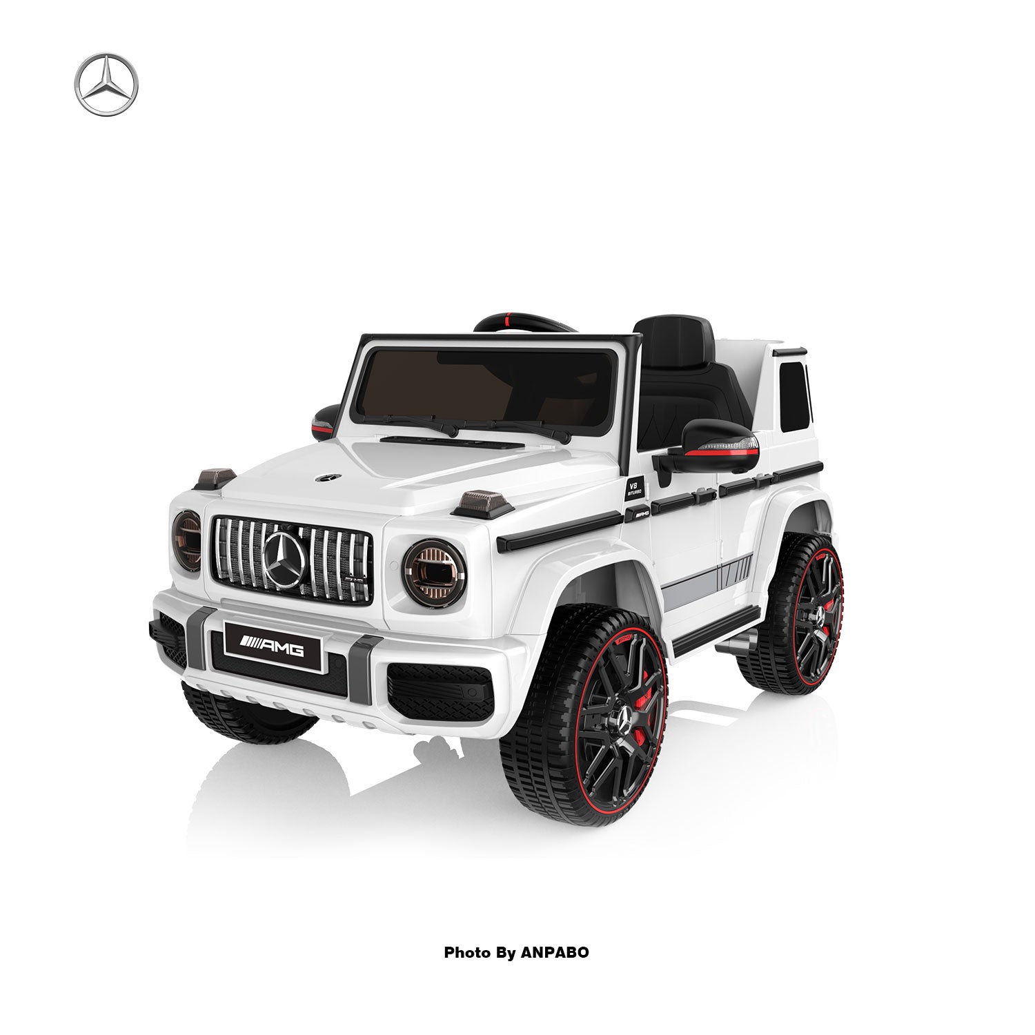 24V 2-Seater Mercedes-Benz G63 Kids Ride On Car/SUV with Remote Control-white