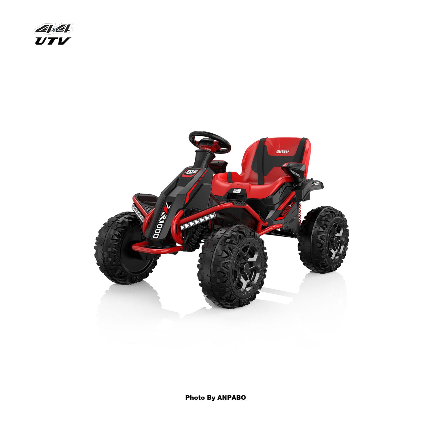 24V APBODirect Terrain Ride-On Buggy with Remote-red
