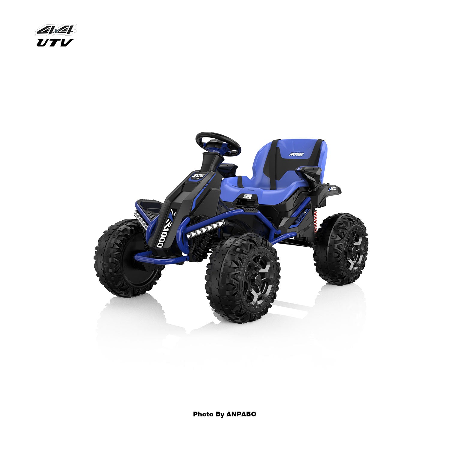 24V APBODirect Terrain Ride-On Buggy with Remote-blue