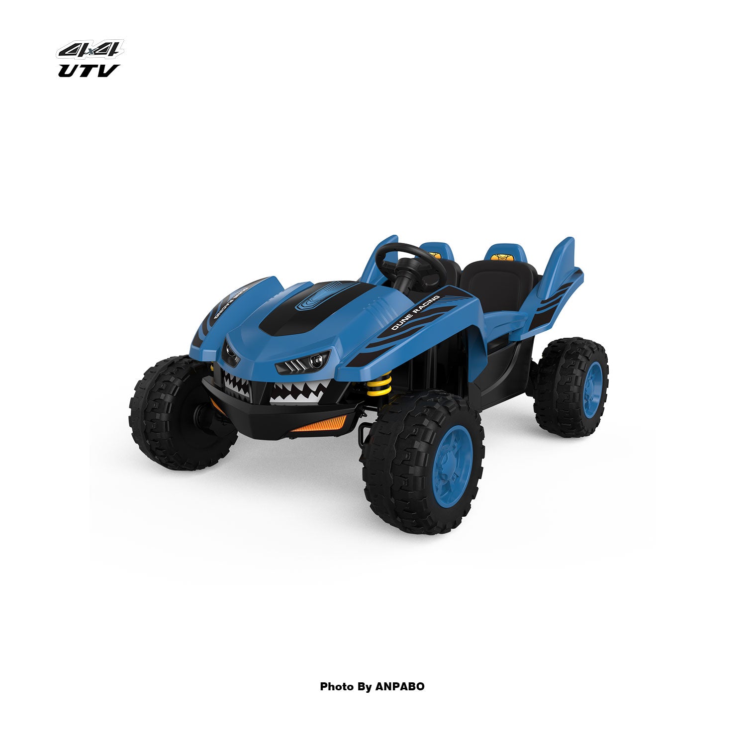 ANPABO 24 Volt 4WD UTV Two Seater With Parent Remote Control And Bluetooth Music Player 3-12+ Years Old