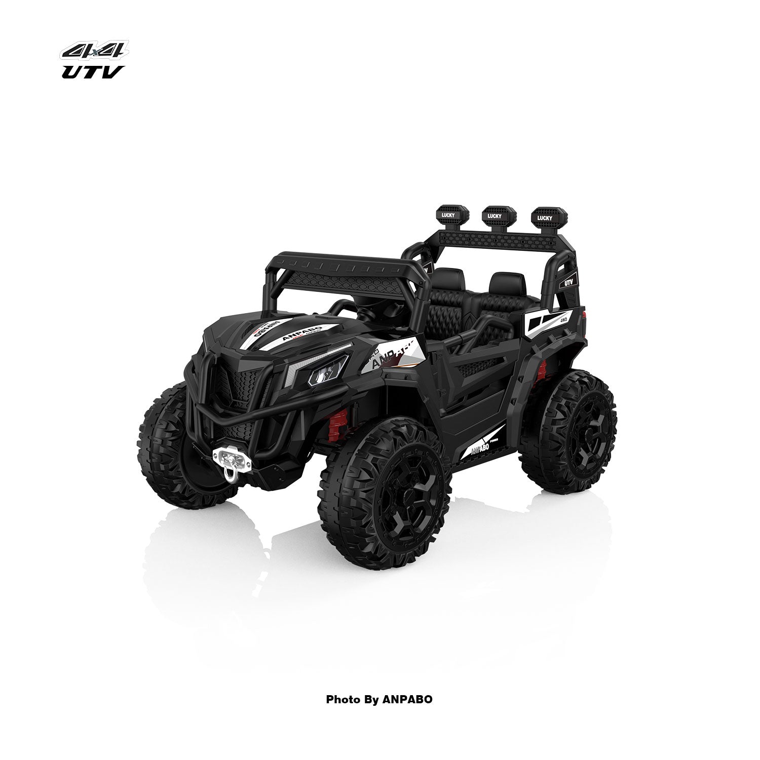 ANPABO 24V UTV Two Seater With Remote/Bluetooth UPC: B0CMTJ16VQ