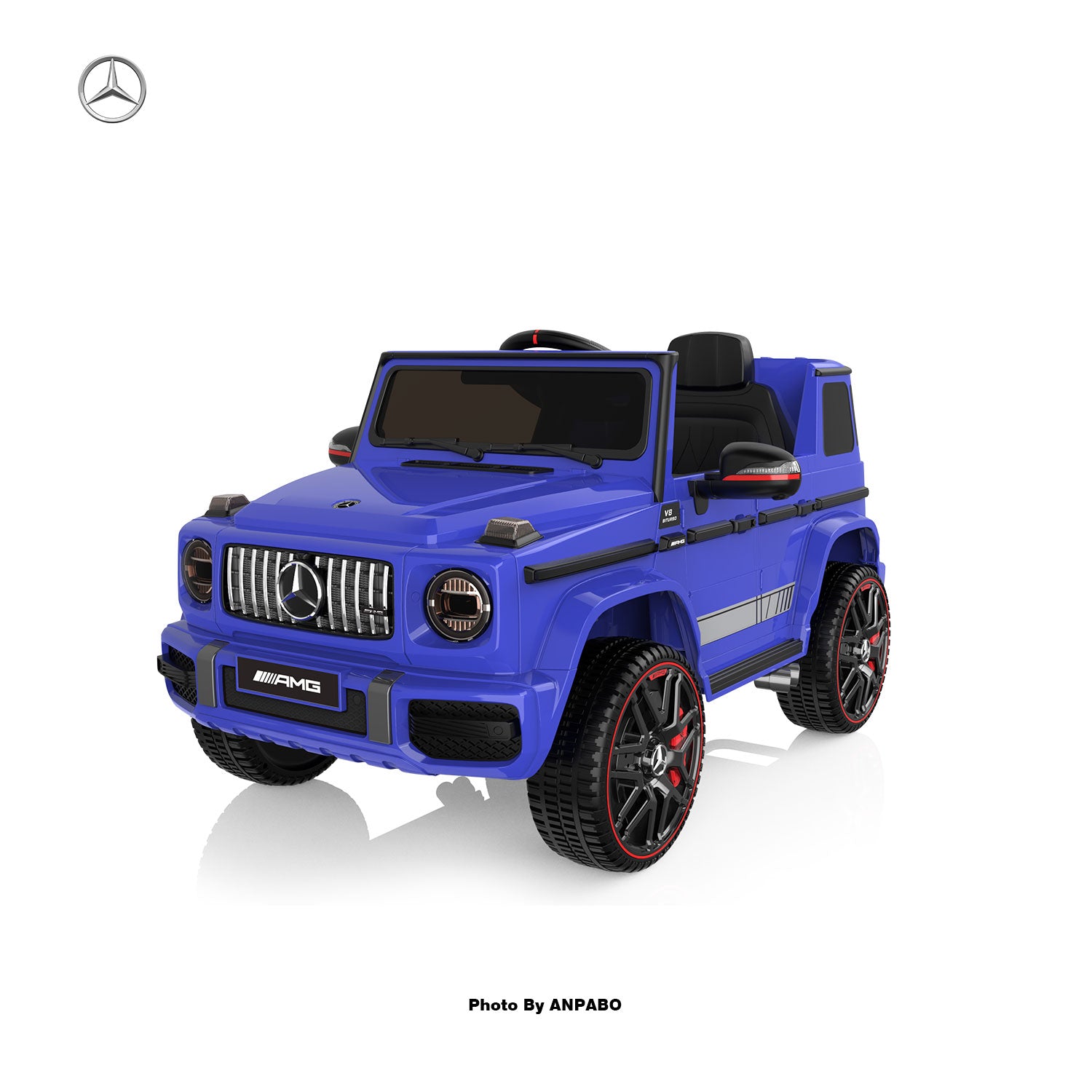 24V 2-Seater Mercedes-Benz G63 Kids Ride On Car/SUV with Remote Control-blue