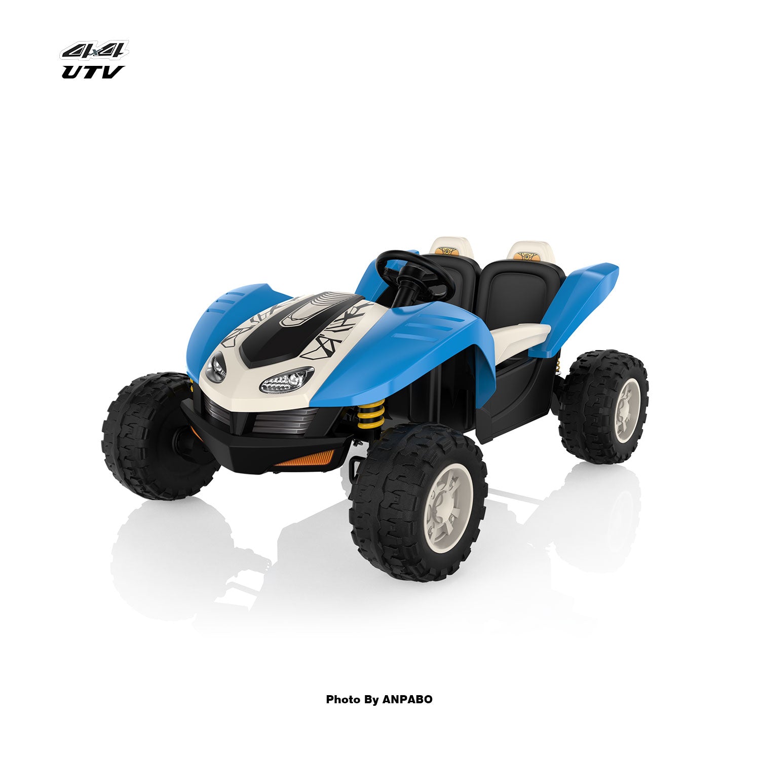 24V Bionic All Terrain UTV Ride on Buggy with Remot-blue