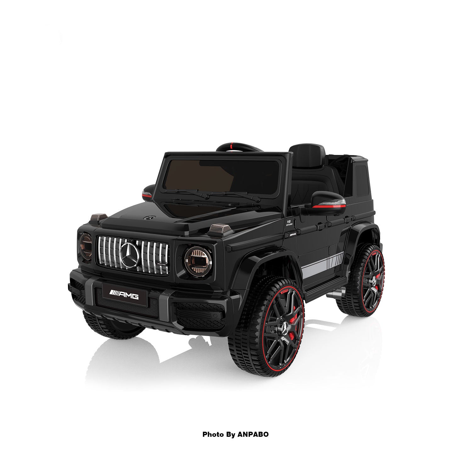 12V 2-Seater Mercedes-Benz G63 Kids Ride On Car/SUV with Remote Control-black