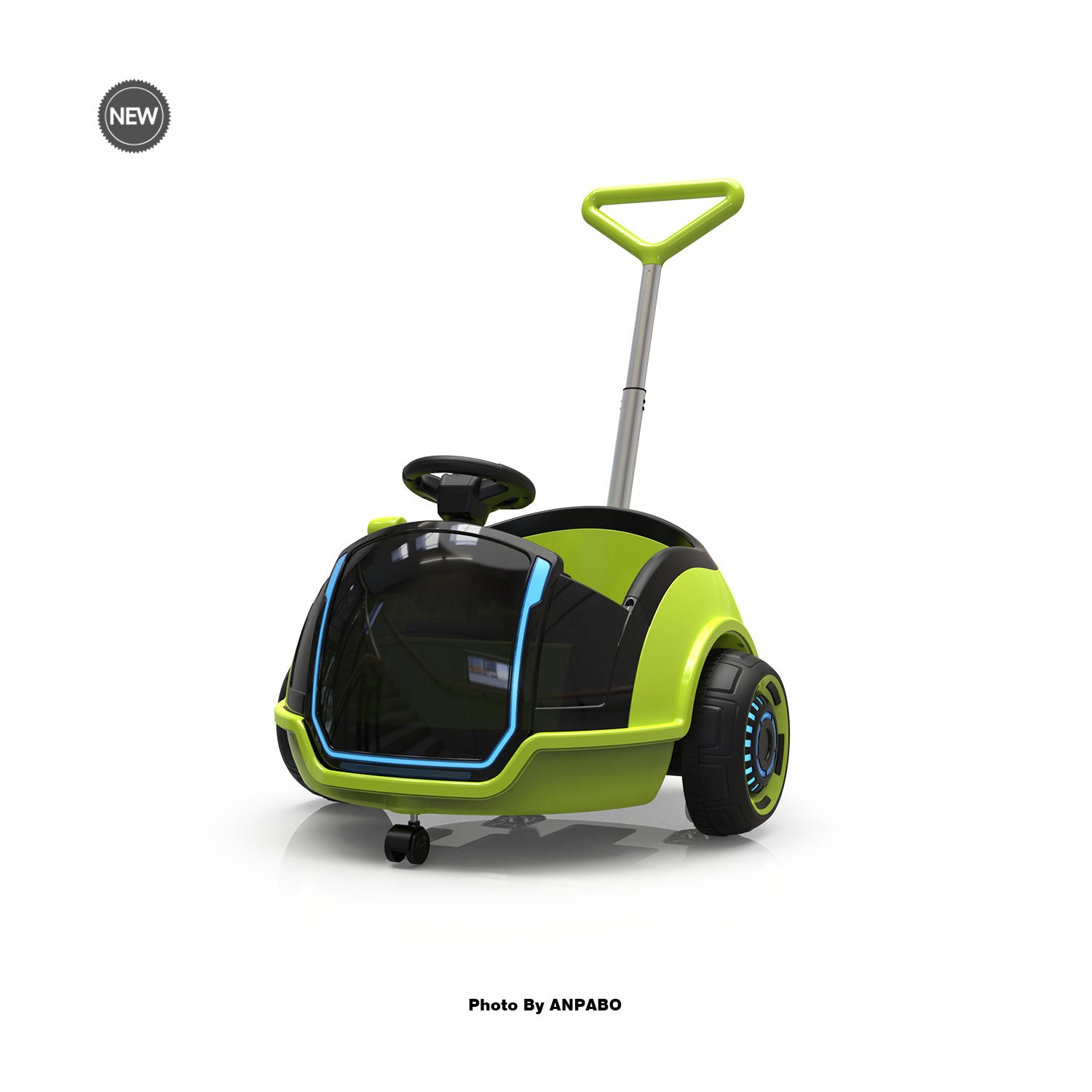 12V 3-In-1 Ride On Car Designed to Grow With Your Child-green