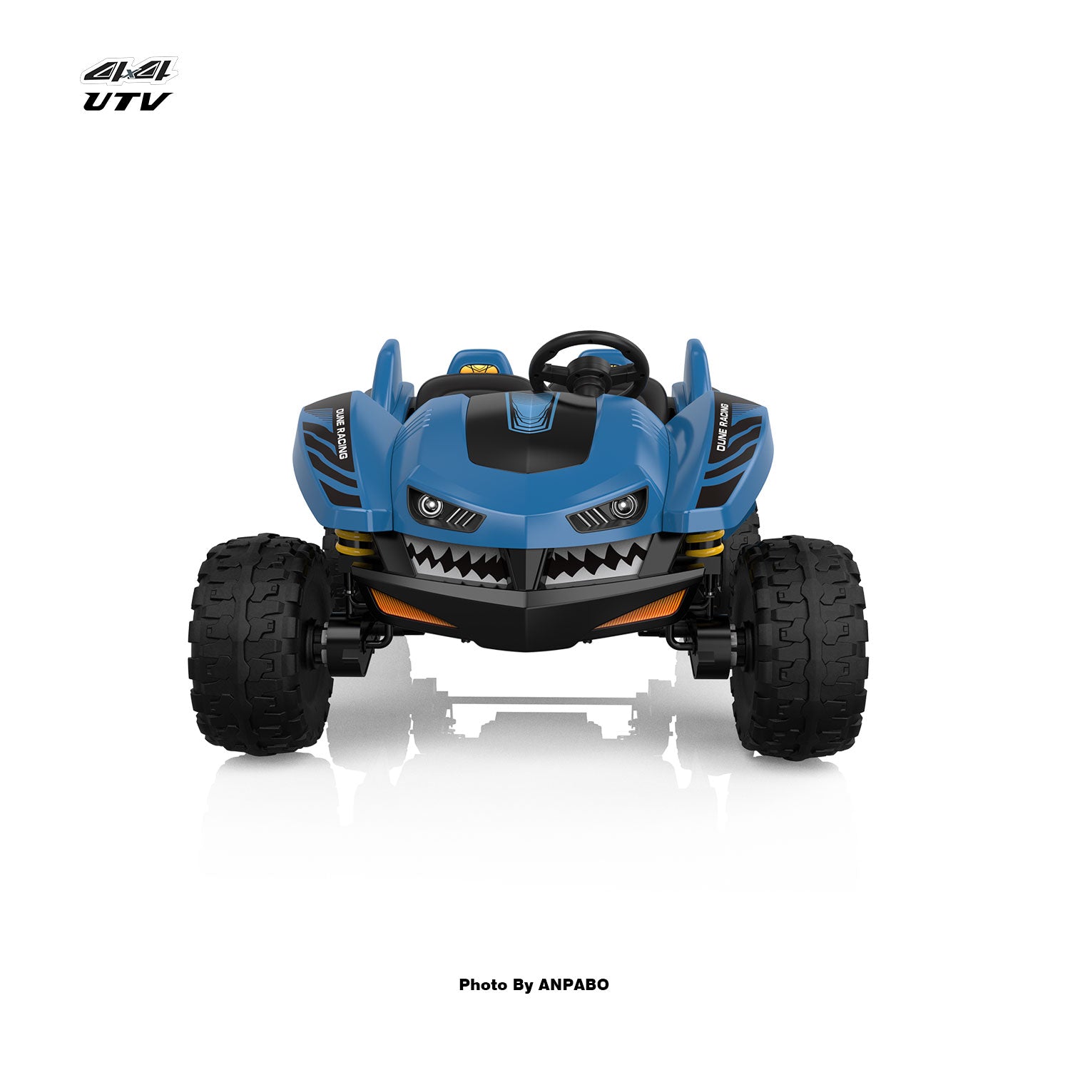 ANPABO 24 Volt 4WD UTV Two Seater With Parent Remote Control And Bluetooth Music Player 3-12+ Years Old