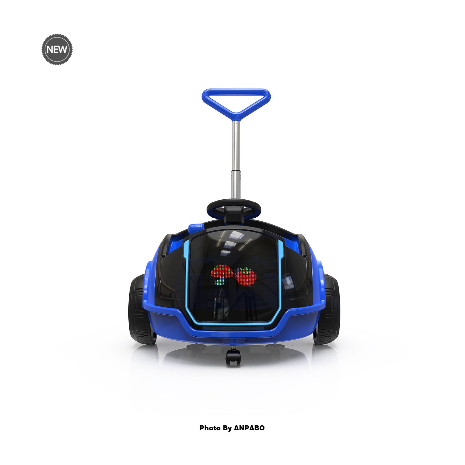 12V 3-In-1 Ride On Car Designed to Grow With Your Child-LED-blue