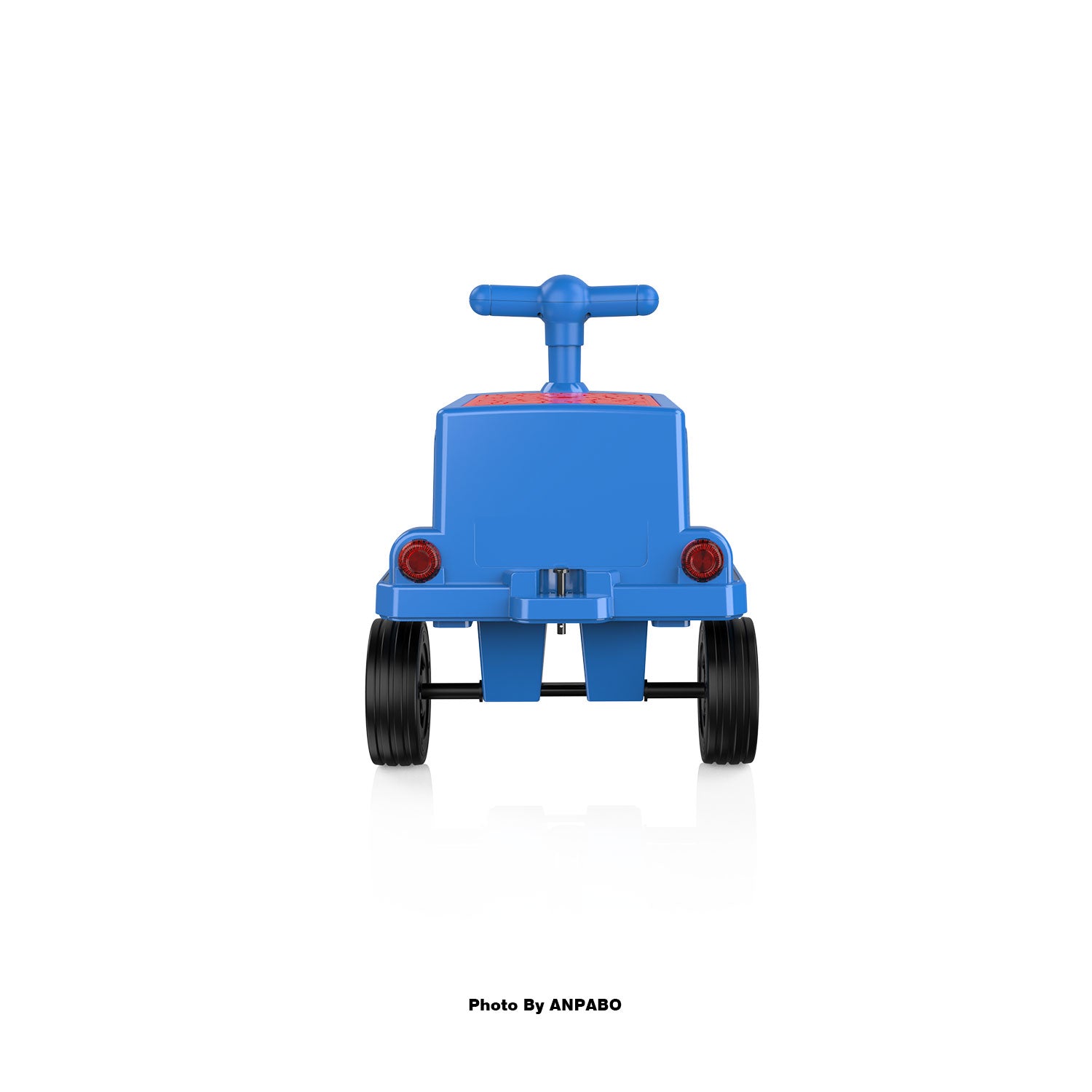 ANPABO 12V Ride-On Train Carriage with Storage-blue