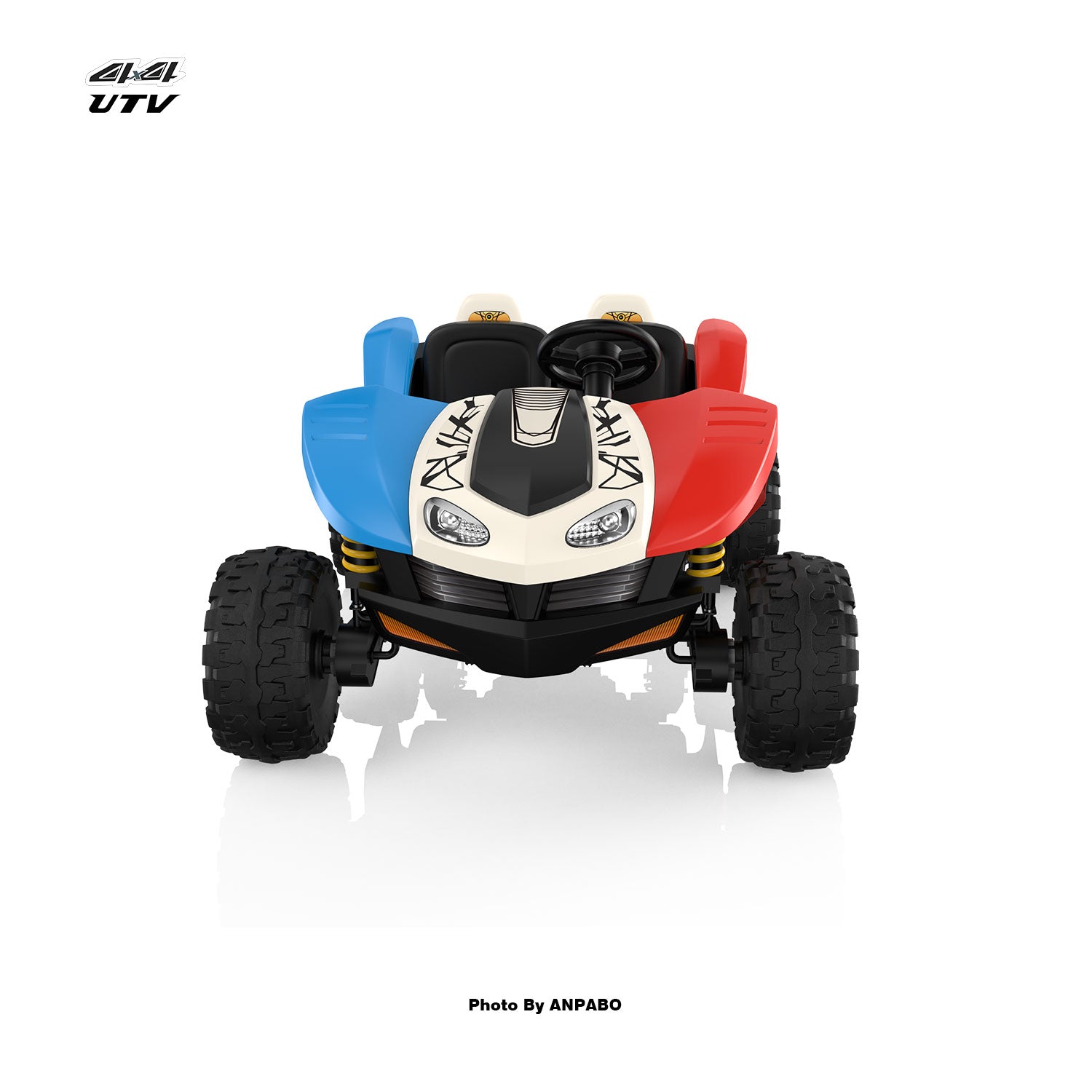 24V Bionic All Terrain UTV Ride on Buggy with Remot-blue&red