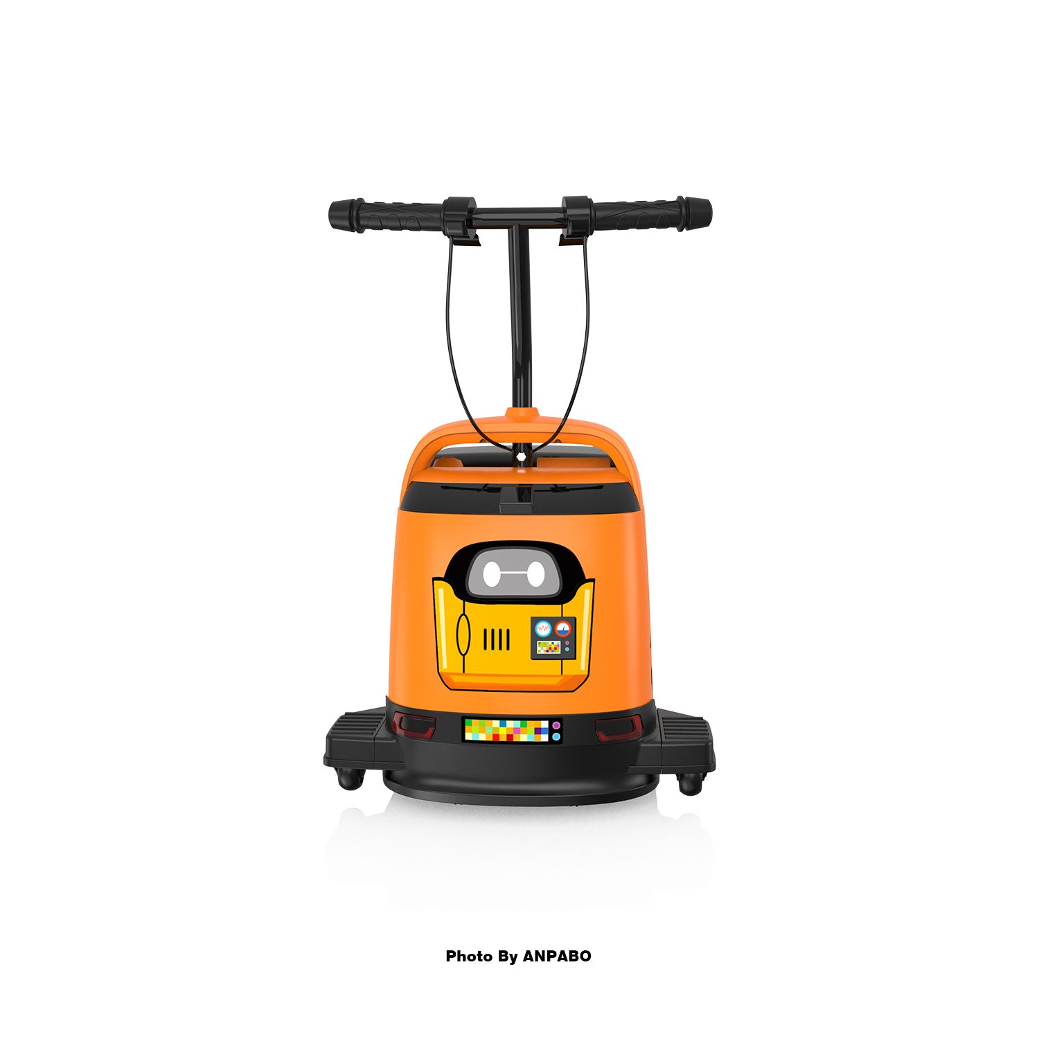 ANPABO 24V Kids Ride On Car with Lights & Music-orange