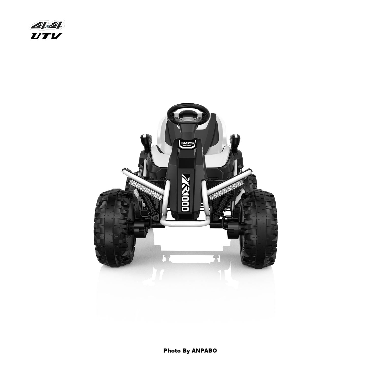 24V APBODirect Terrain Ride-On Buggy with Remote-white