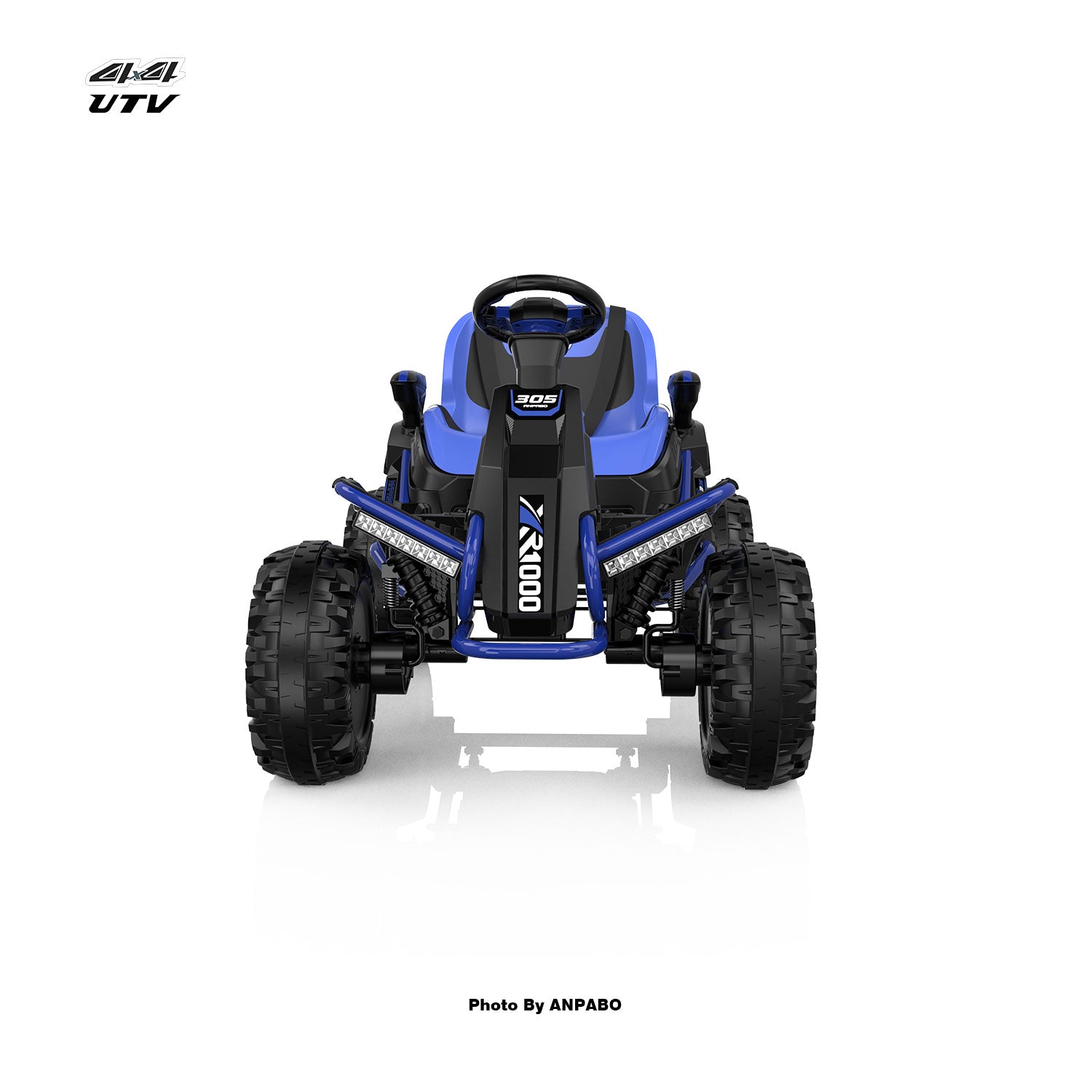 24V APBODirect Terrain Ride-On Buggy with Remote-blue