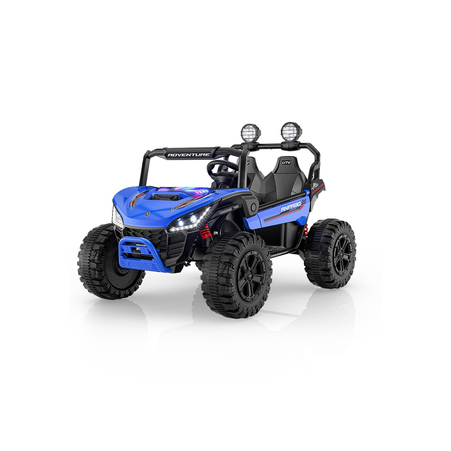 24V ANPOBO Direct Terrain Ride-On Buggy-UTV with Remote-blue