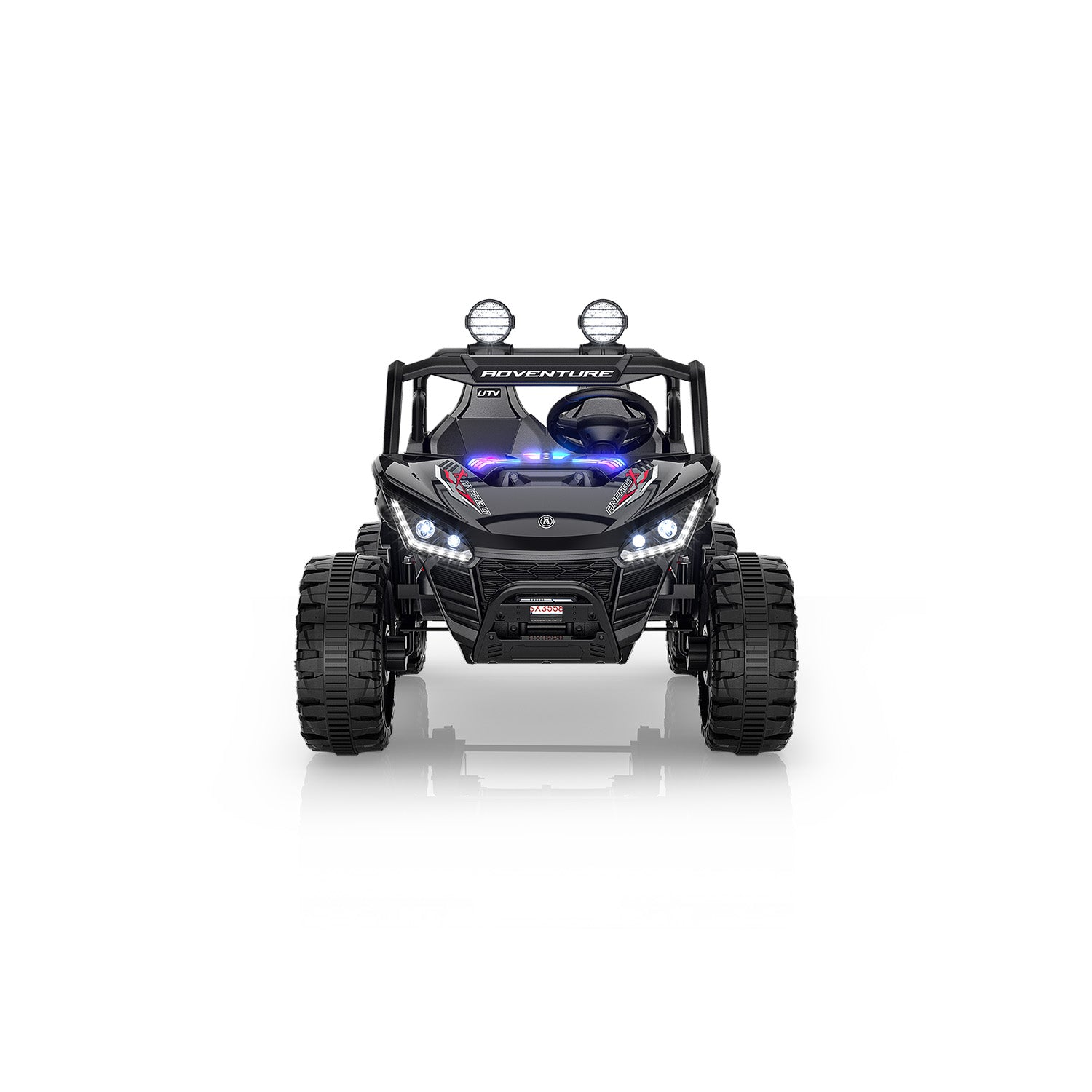 24V ANPOBO Direct Terrain Ride-On Buggy-UTV with Remote-black