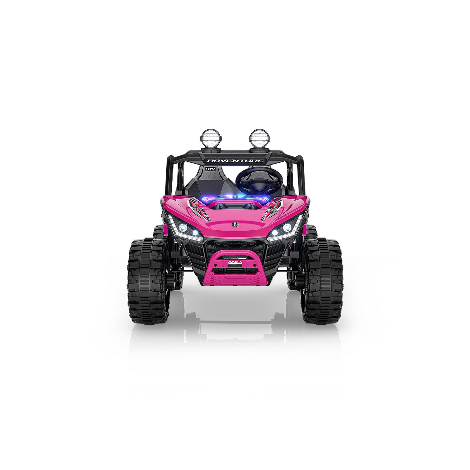 24V ANPOBO Direct Terrain Ride-On Buggy-UTV with Remote-Rose Red