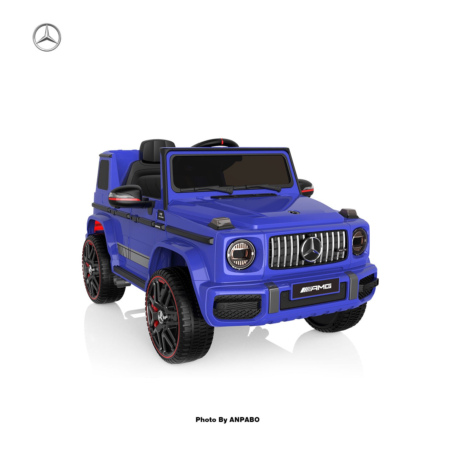 24V 2-Seater Mercedes-Benz G63 Kids Ride On Car/SUV with Remote Control-blue