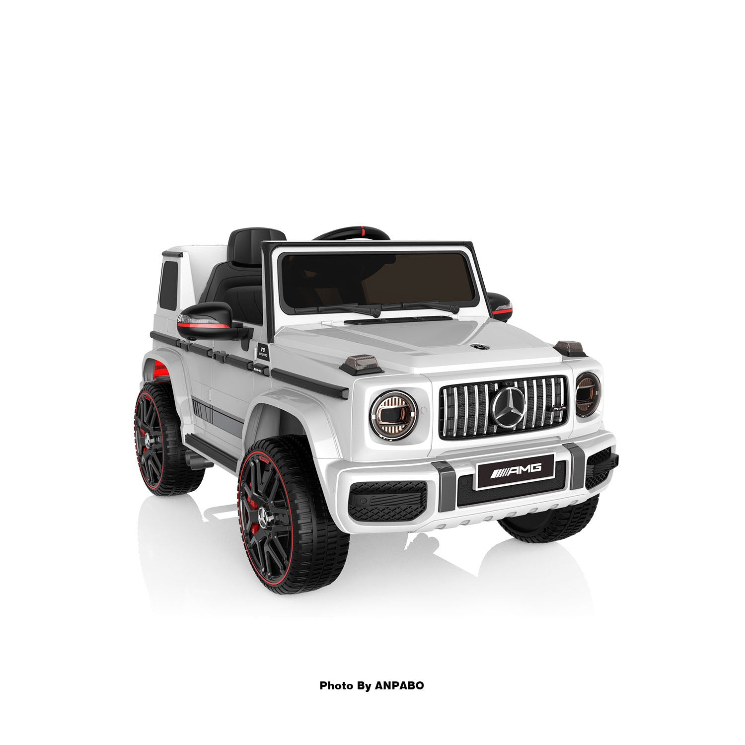12V 2-Seater Mercedes-Benz G63 Kids Ride On Car/SUV with Remote Control-white