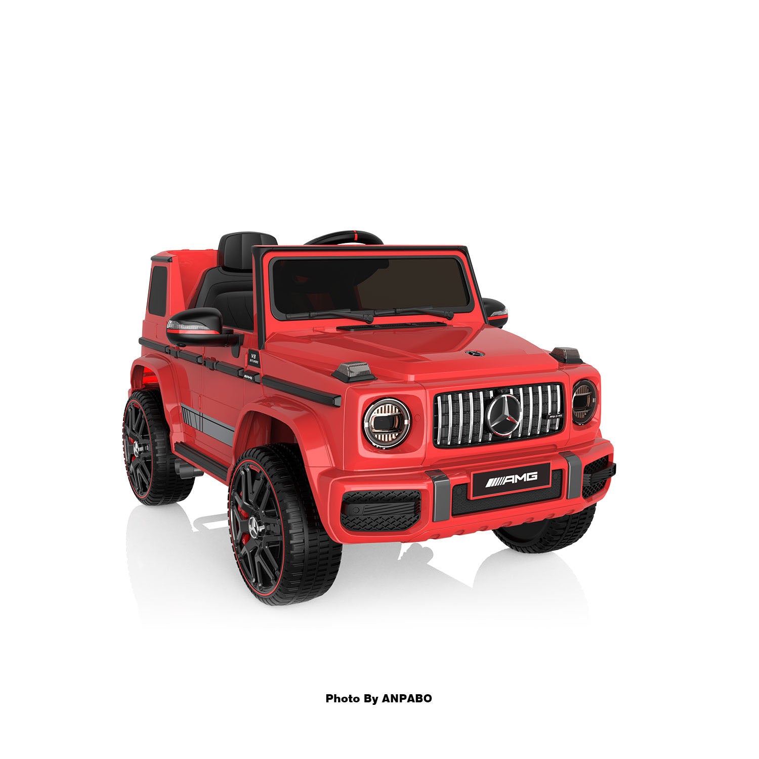 12V 2-Seater Mercedes-Benz G63 Kids Ride On Car/SUV with Remote Control-red