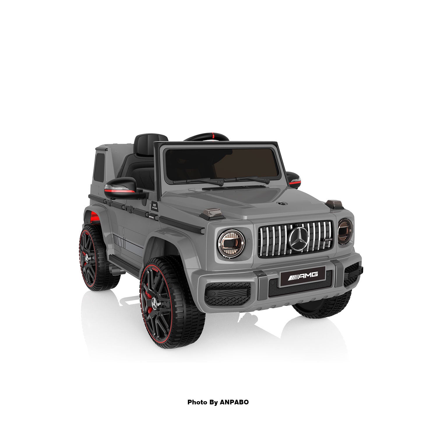 12V 2-Seater Mercedes-Benz G63 Kids Ride On Car/SUV with Remote Control-gray