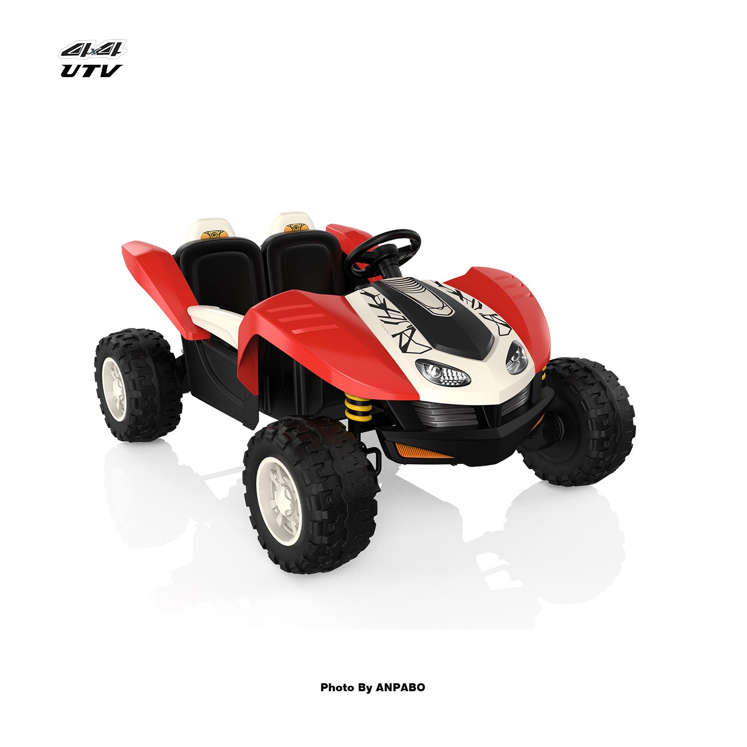 24V Bionic All Terrain UTV Ride on Buggy with Remot-red