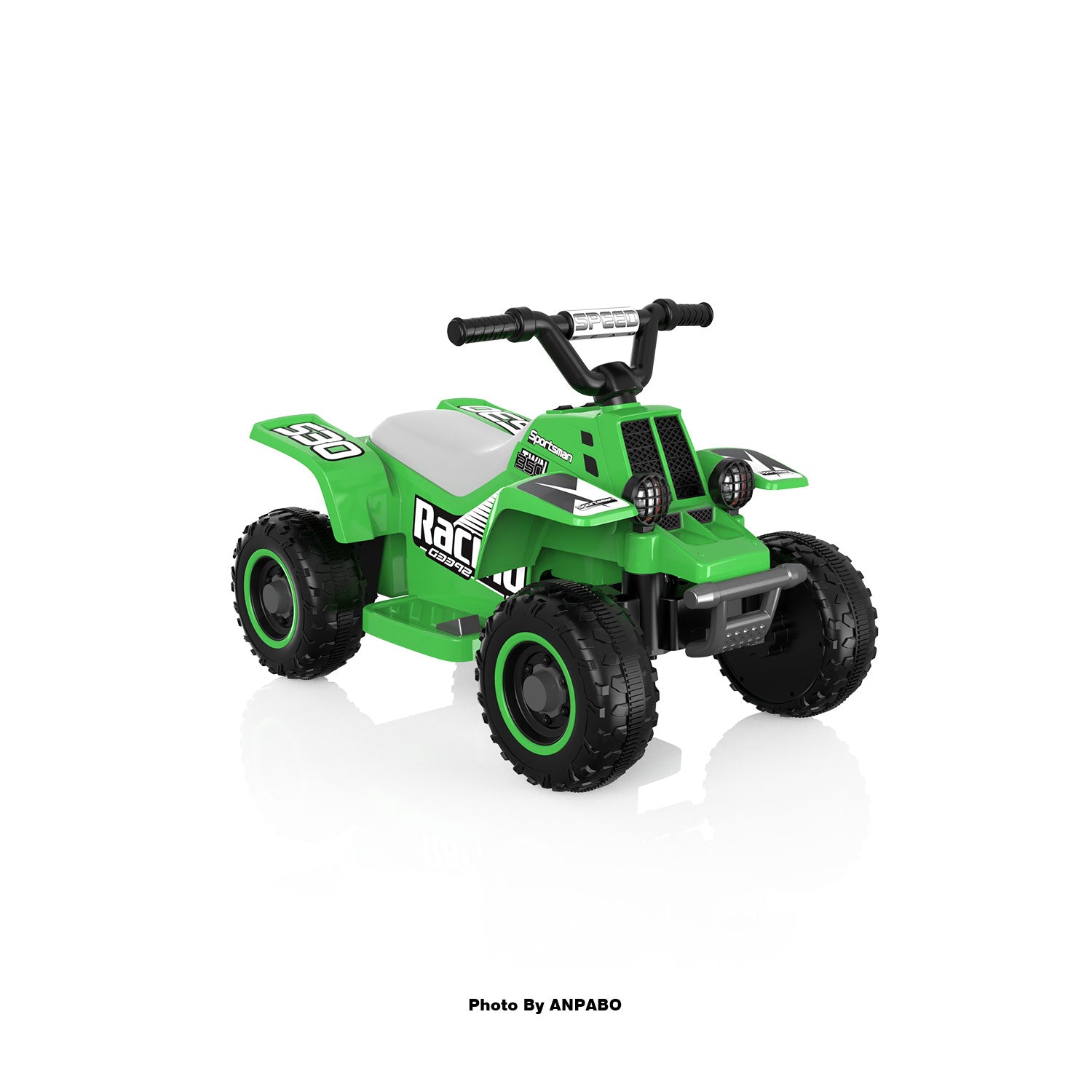 ANPABO 6V 7AH Kids Ride-On ATV - Fun, Safe Gift for Toddlers-green