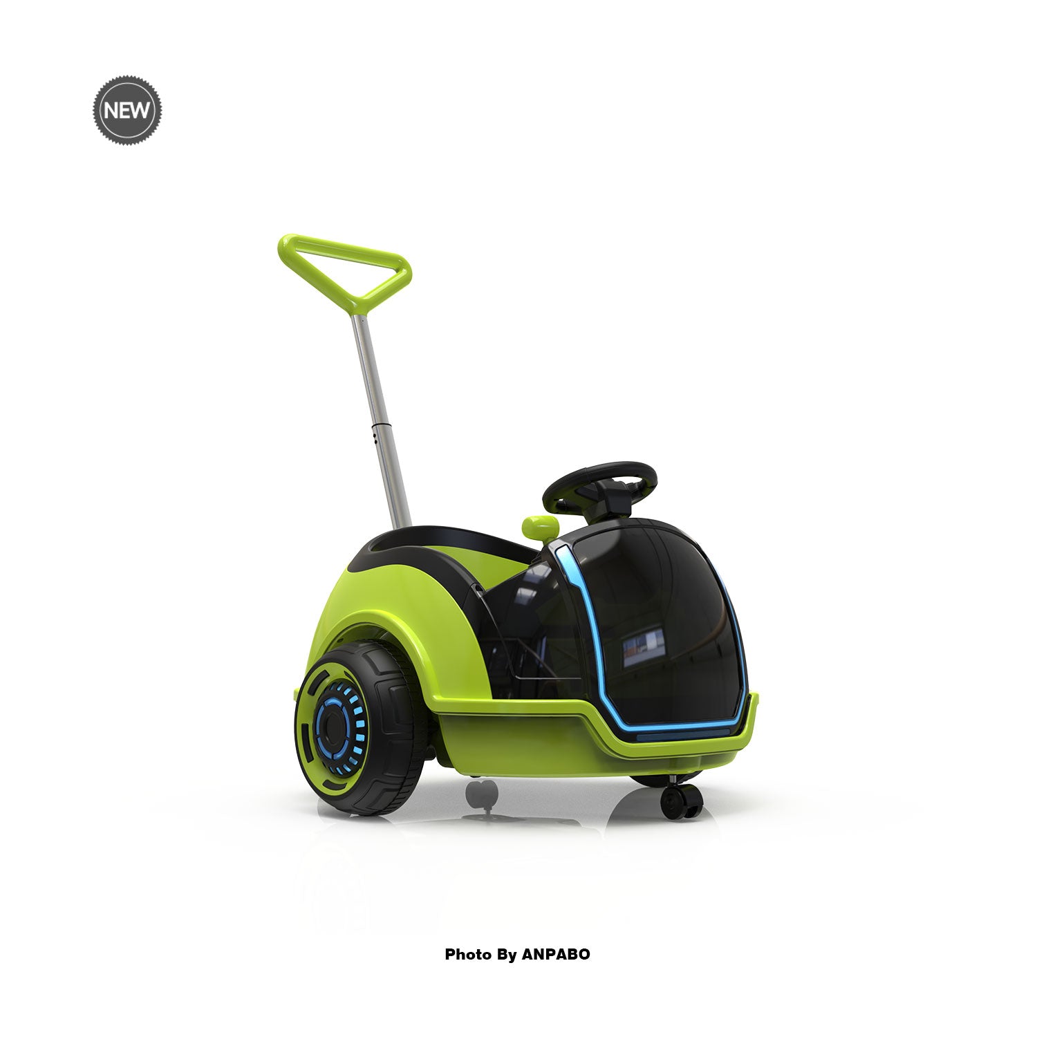 12V 3-In-1 Ride On Car Designed to Grow With Your Child-green