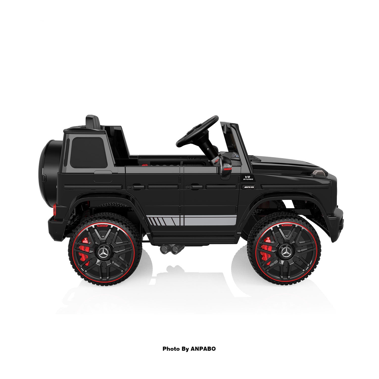 12V 2-Seater Mercedes-Benz G63 Kids Ride On Car/SUV with Remote Control-black