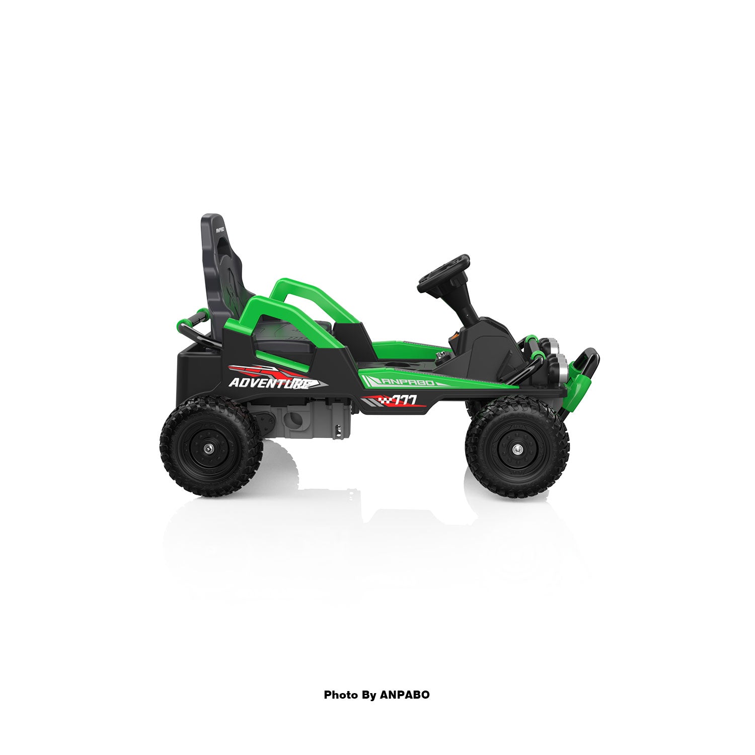 24V Off-Road Car with Throttle & Clutch Pedal for All-Terrain Fun-green
