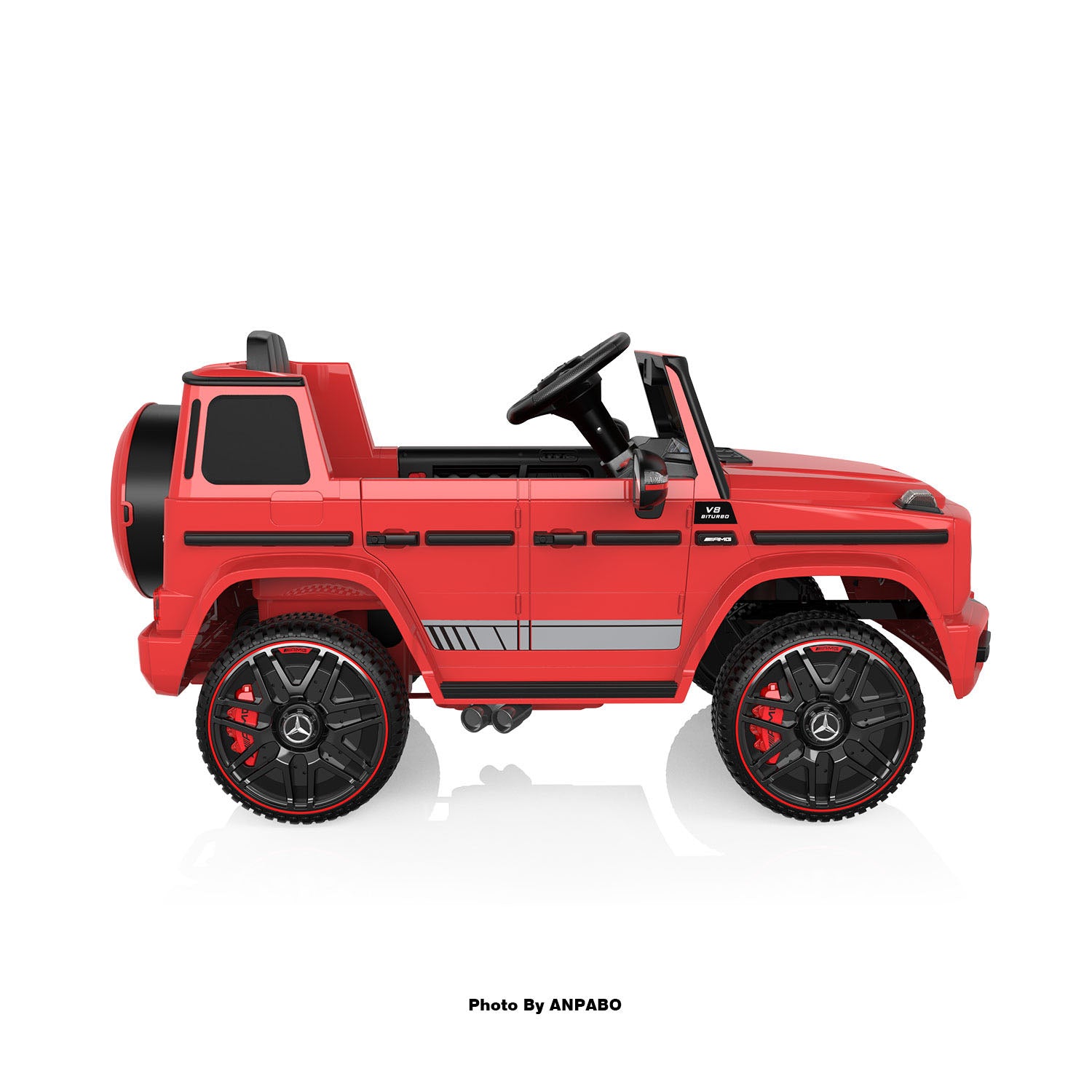 12V 2-Seater Mercedes-Benz G63 Kids Ride On Car/SUV with Remote Control-red