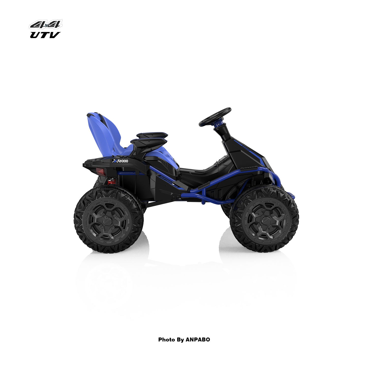24V APBODirect Terrain Ride-On Buggy with Remote-blue