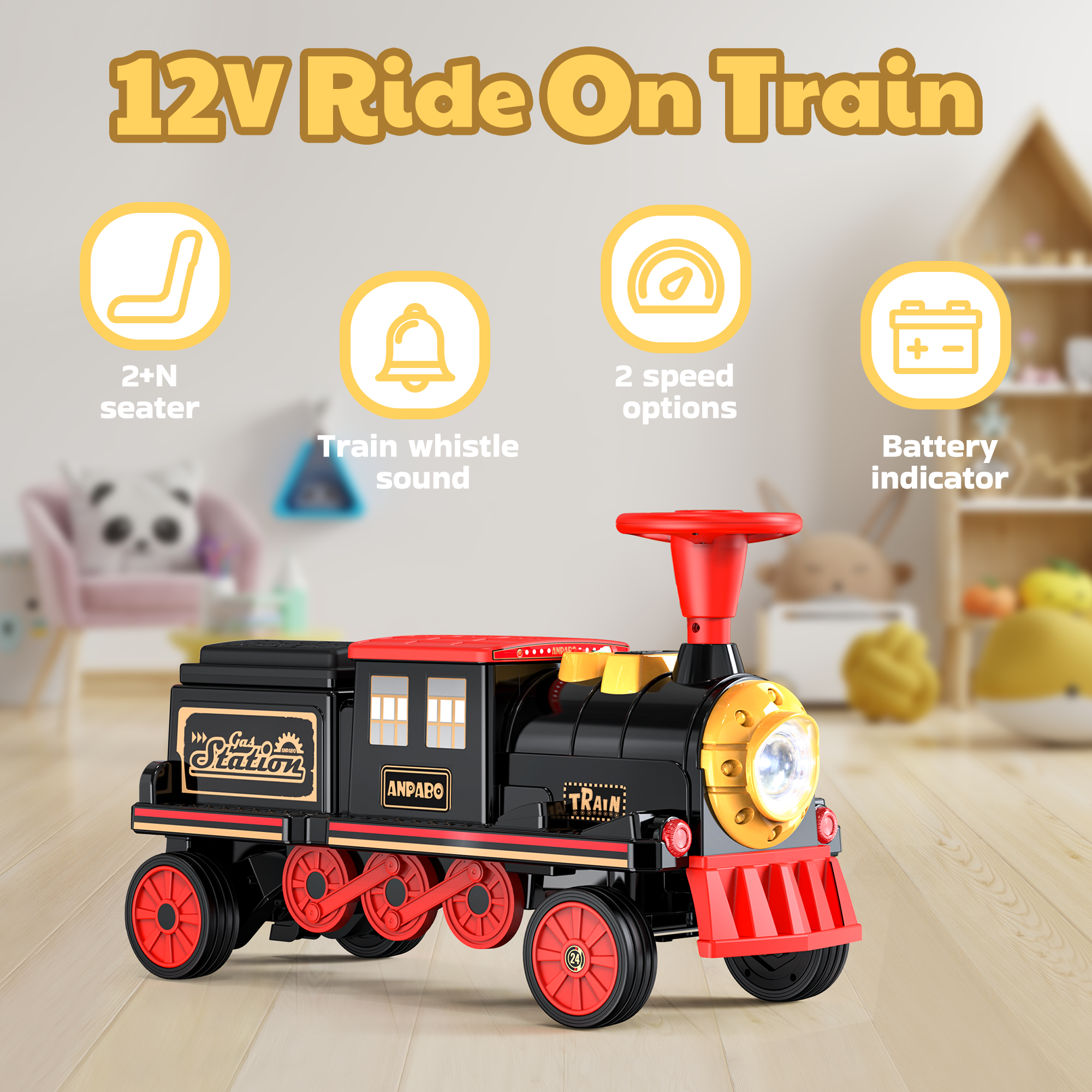 12 volt ride on train online