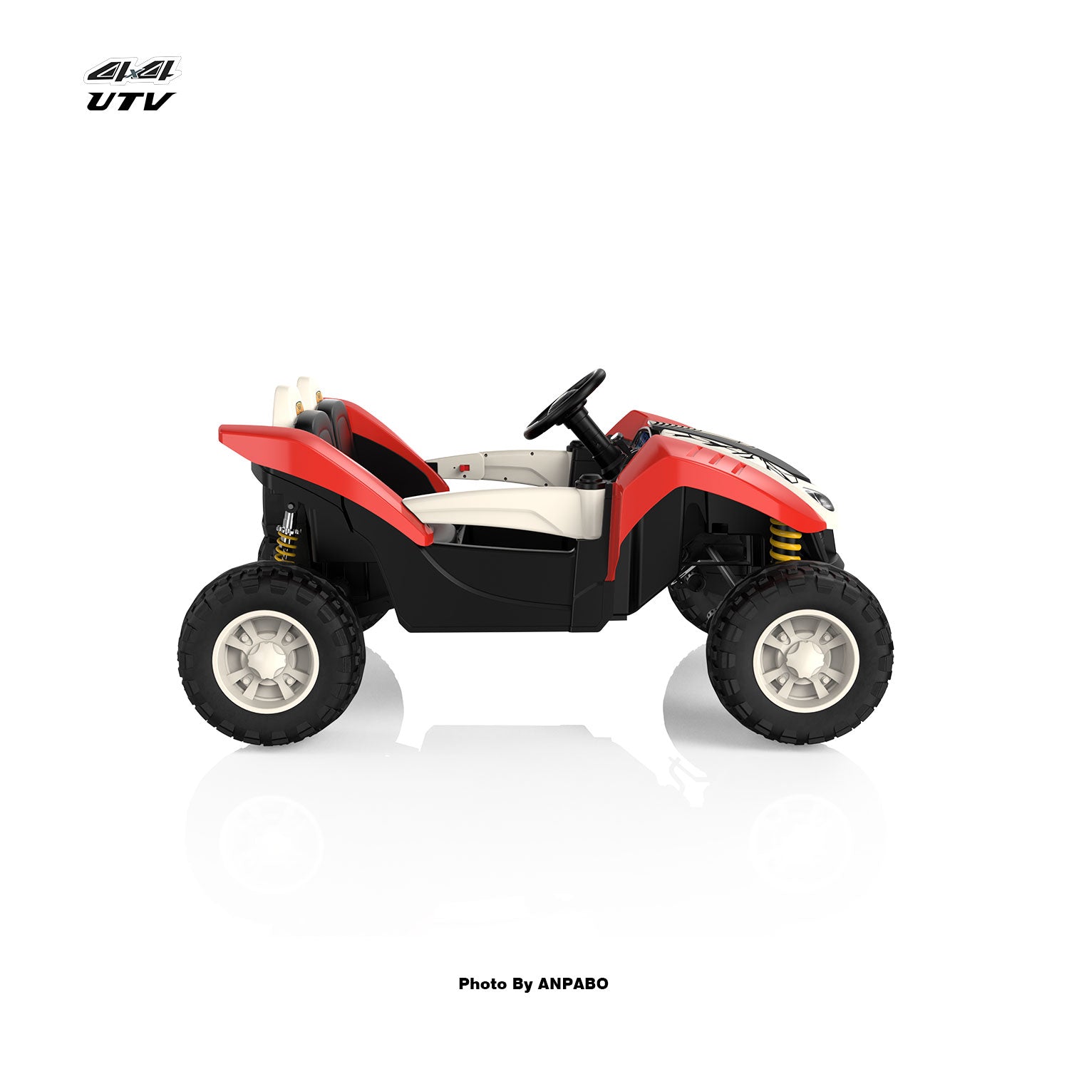 24V Bionic All Terrain UTV Ride on Buggy with Remot-red