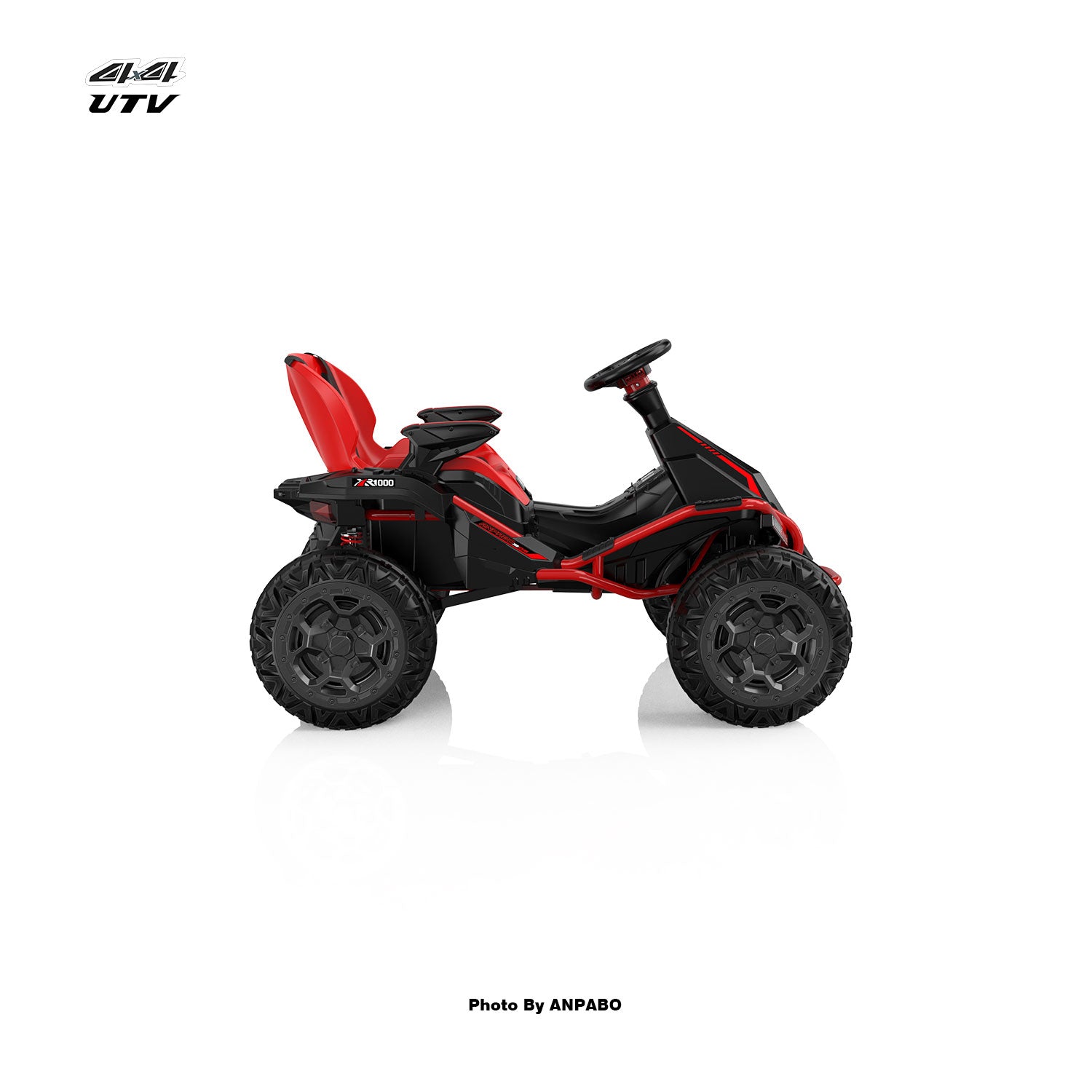 24V APBODirect Terrain Ride-On Buggy with Remote-red