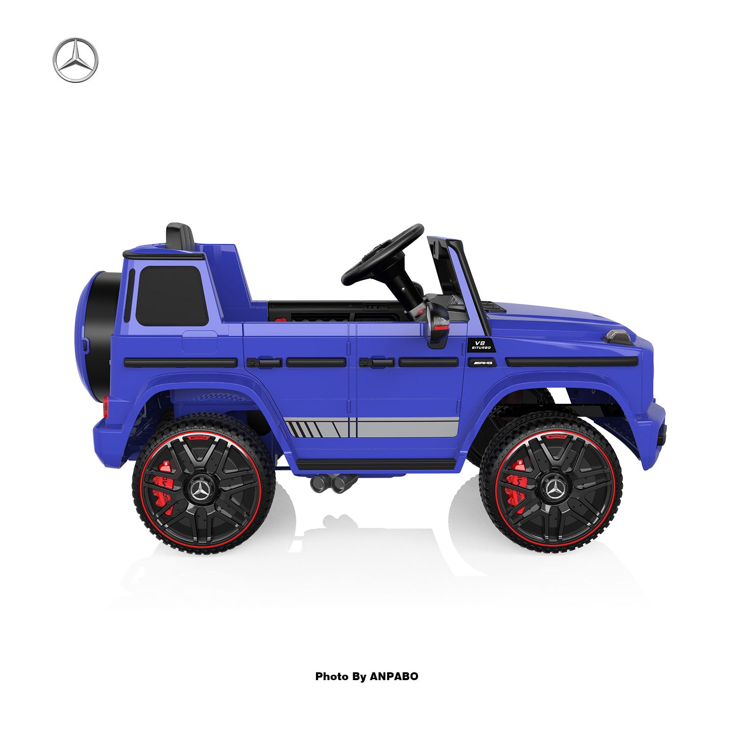 24V 2-Seater Mercedes-Benz G63 Kids Ride On Car/SUV with Remote Control-blue